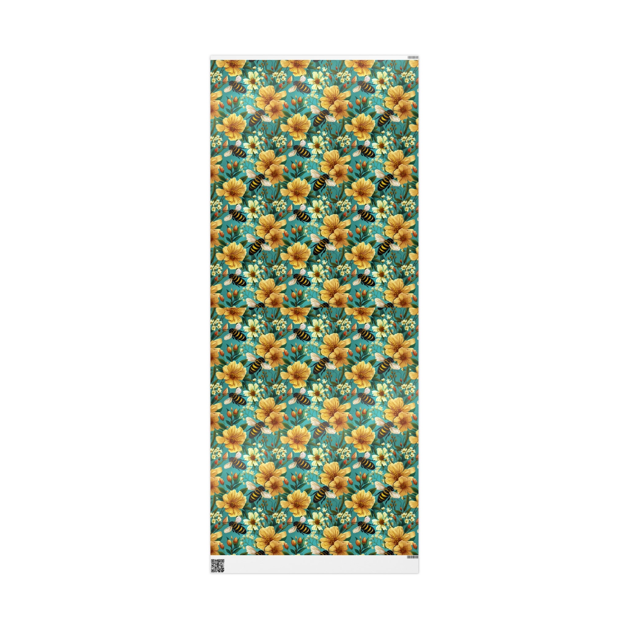 Bees and Flowers Wrapping Paper Rolls
