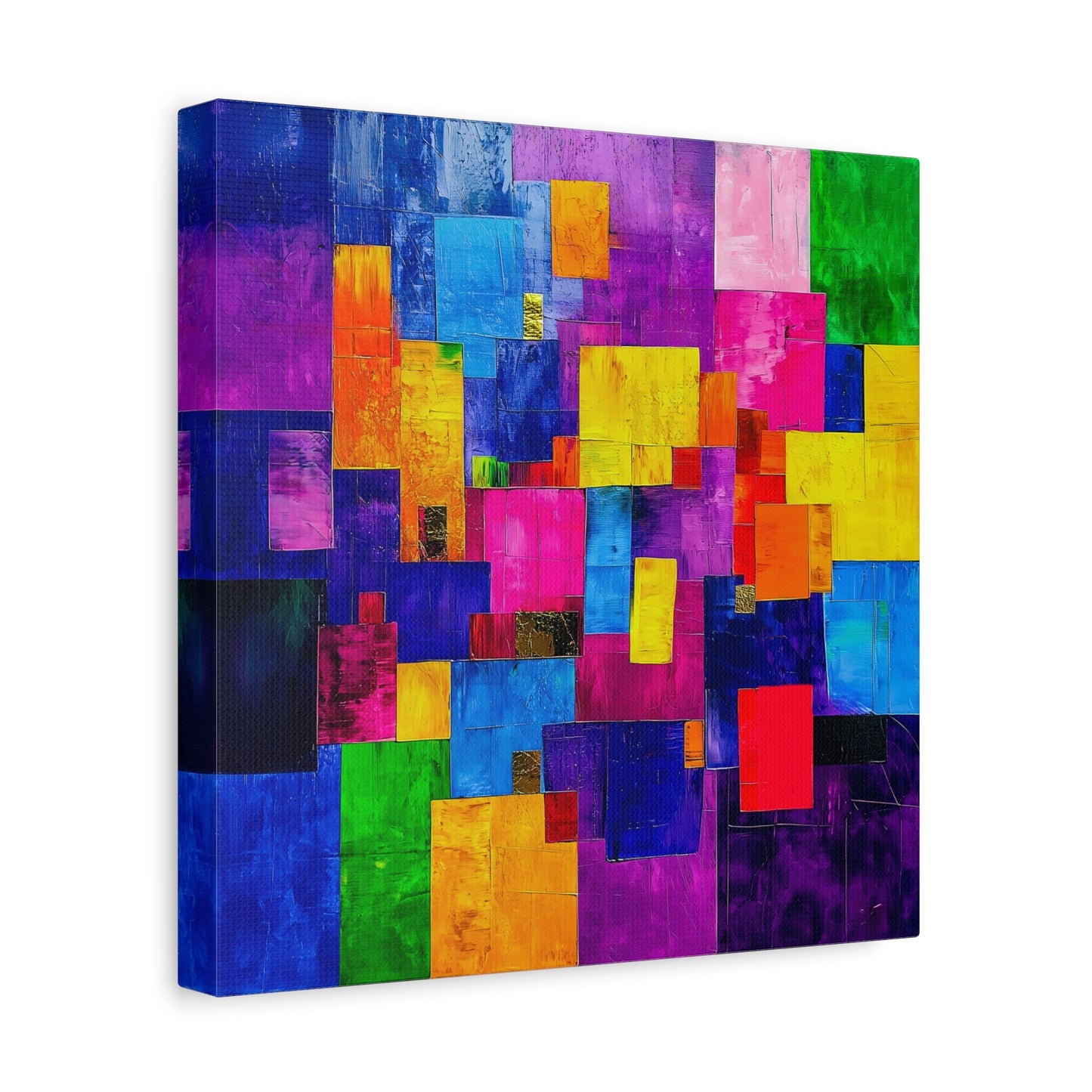 Abstract Canvas Art | Color Block Modern Art Print