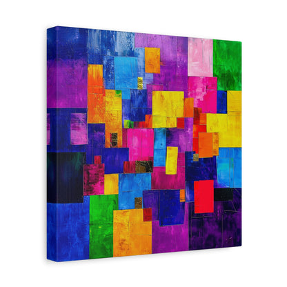 Abstract Canvas Art | Color Block Modern Art Print