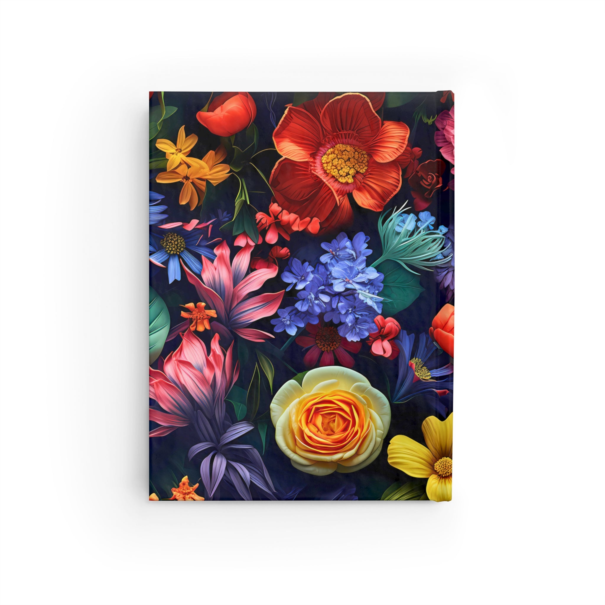 Personalized Moody Floral Journal: Custom Hardcover Notebook