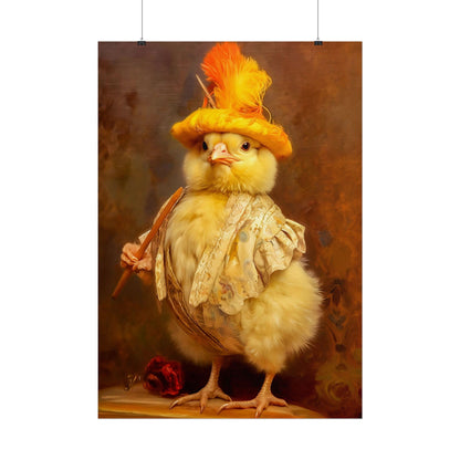 Victorian Baby Chicken Art Print | Giclee Wall Art Decor | Limited Edition