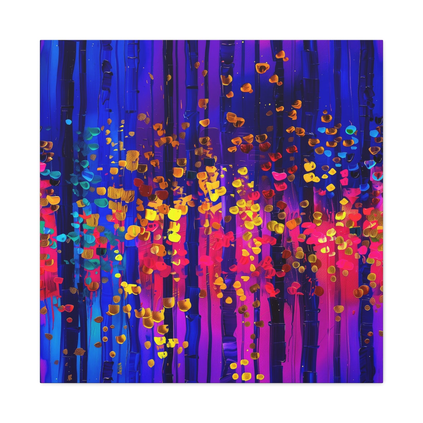 Vibrant Abstract Canvas Art, Stretched Wall Decor, Modern Home Artwork, Colorful Contemporary Print, Perfect Gift for Art Lovers