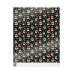 Black Santa Claus Wrapping Paper Rolls