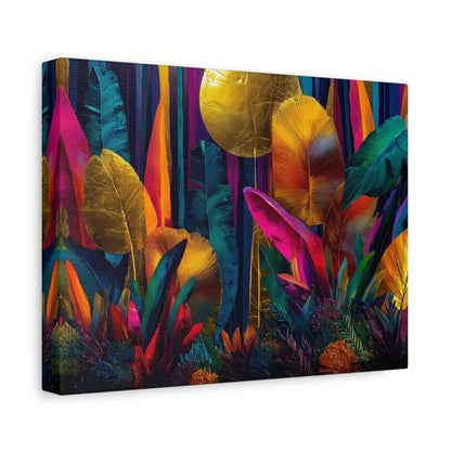 Canvas Print | Vibrant Neon Jungle Wall Art