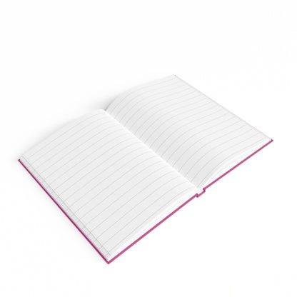 Custom Name Hardcover Journal-Pink & Gold Frame Luxury Personalized Notebook