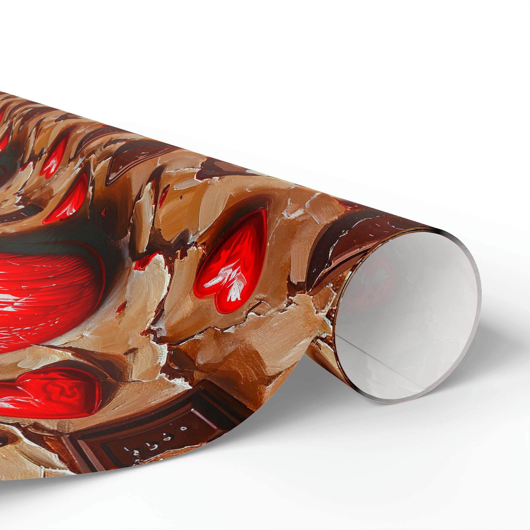 Lips & Chocolate Valentine's Day Wrapping Paper from The Curated Goose
