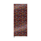 Embroidery Flowers Wrapping Paper Rolls |  Dark Background Floral Gift Wrap