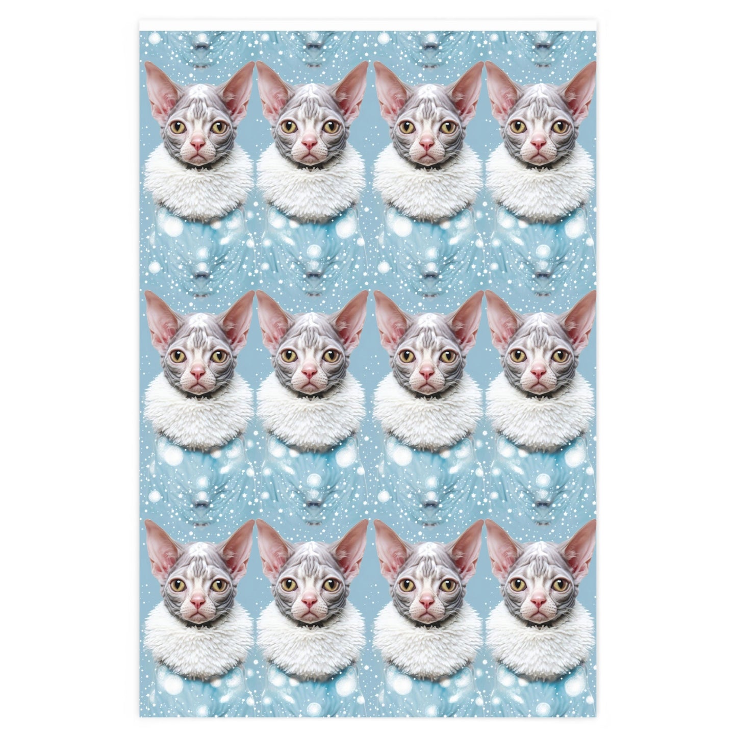 Sphinx Cat Holiday Wrapping Paper Rolls from The Curated Goose