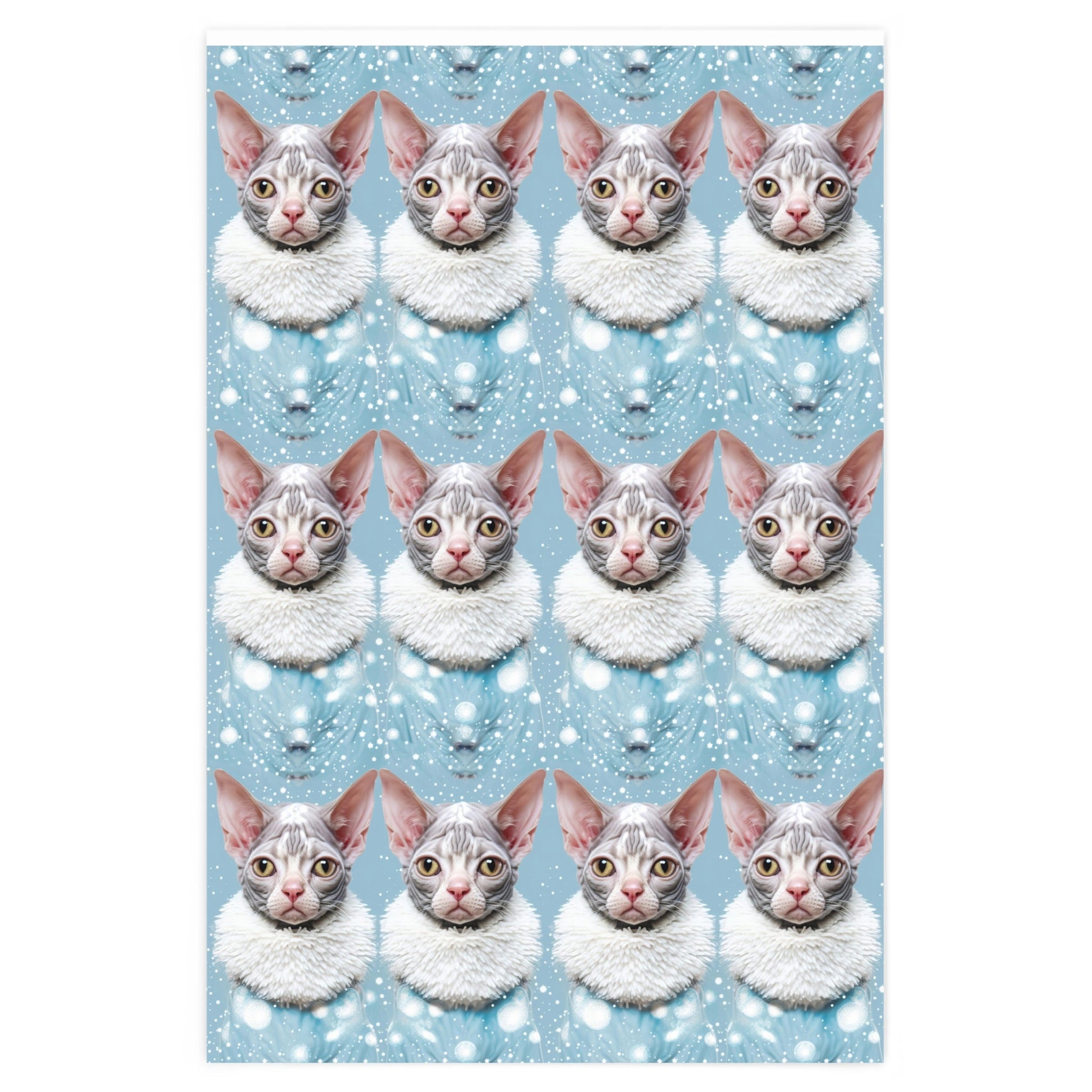 Sphinx Cat Holiday Wrapping Paper Rolls from The Curated Goose