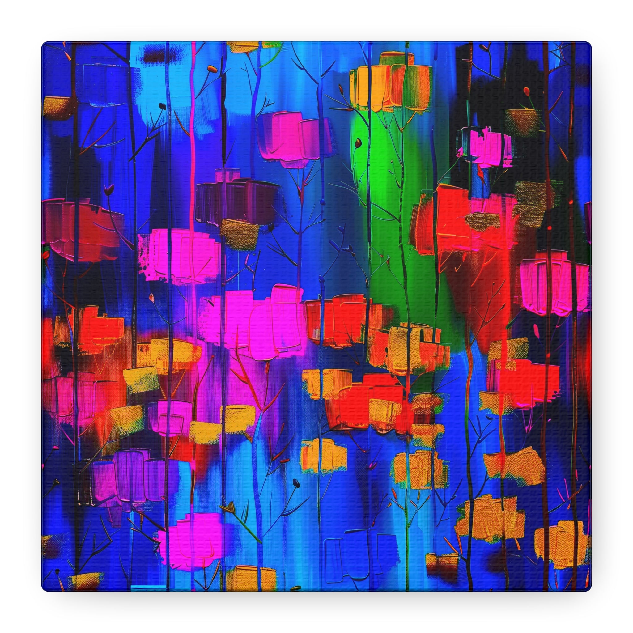 Abstract Canvas Art | Colorful Modern Lanterns