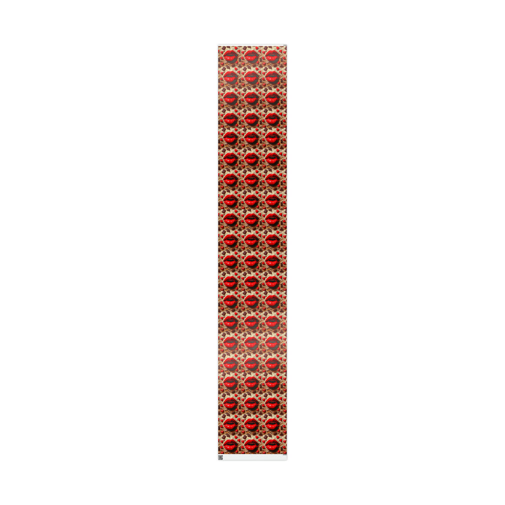 Lips & Chocolate Valentines Day Wrapping Paper