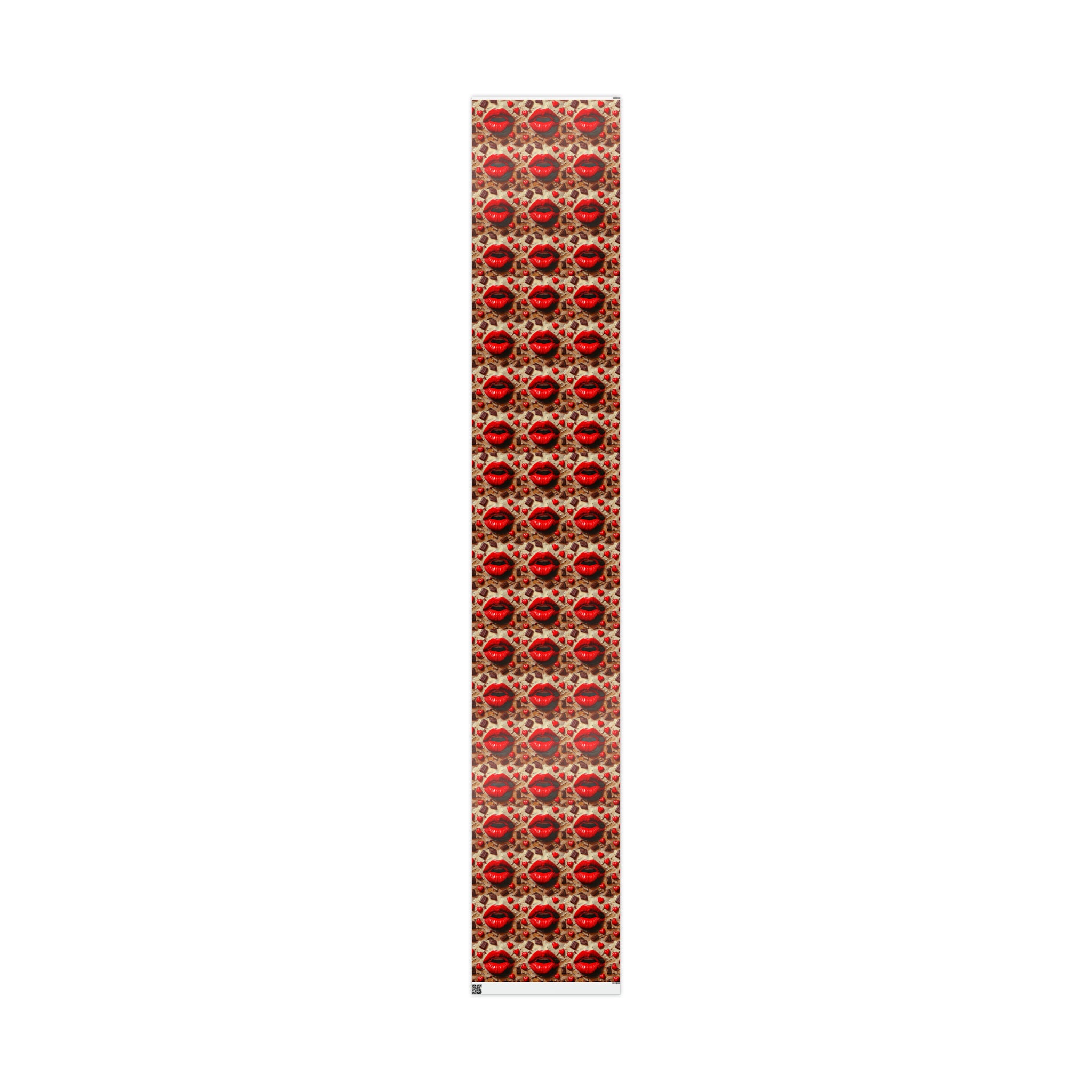Lips & Chocolate Valentines Day Wrapping Paper