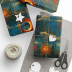 Celestial Sun and Moon Wrapping Paper: Ethereal Gift Wrap