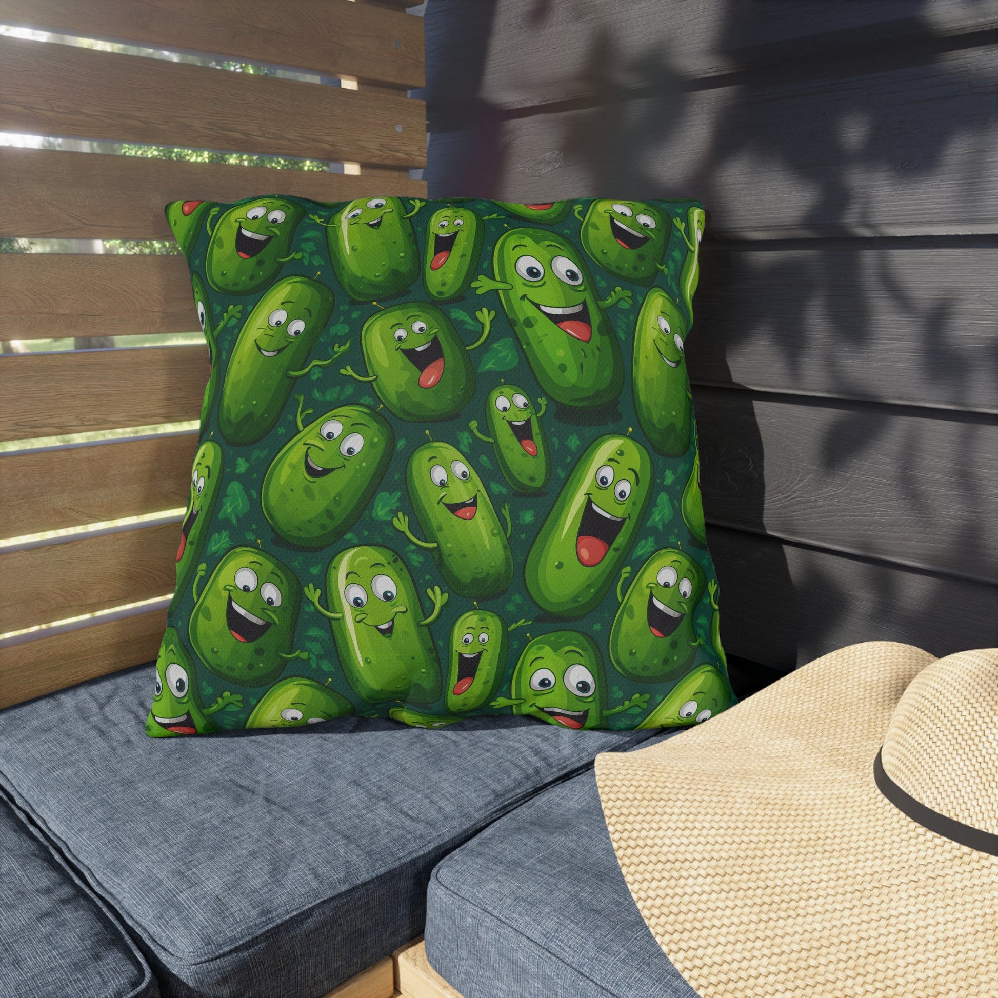 Outdoor Pillow | A Perfect Pickle Throw Pillow from The Curated Goose