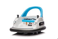 Bumper Car White 12V Ride On With Remote Led Lights Bluetooth 2WD 360 Spin