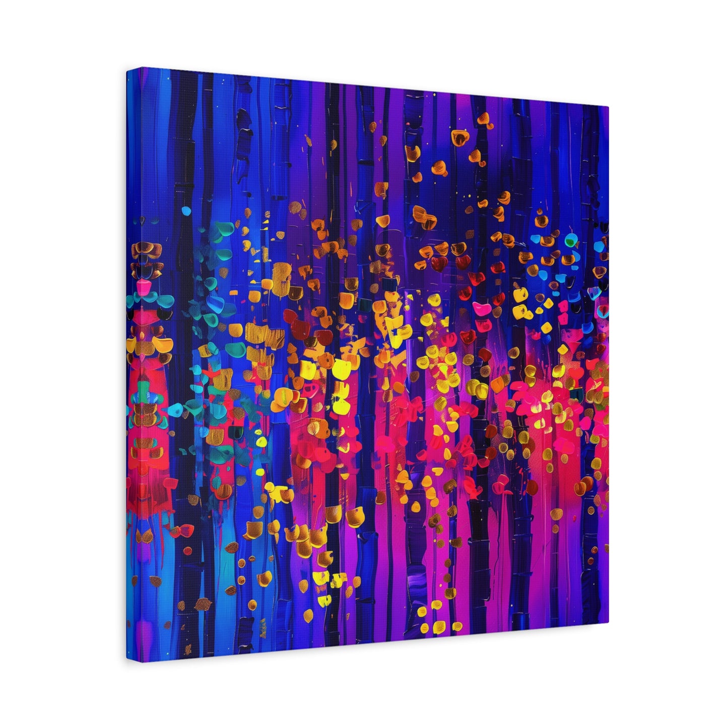 Vibrant Abstract Canvas Art, Stretched Wall Decor, Modern Home Artwork, Colorful Contemporary Print, Perfect Gift for Art Lovers
