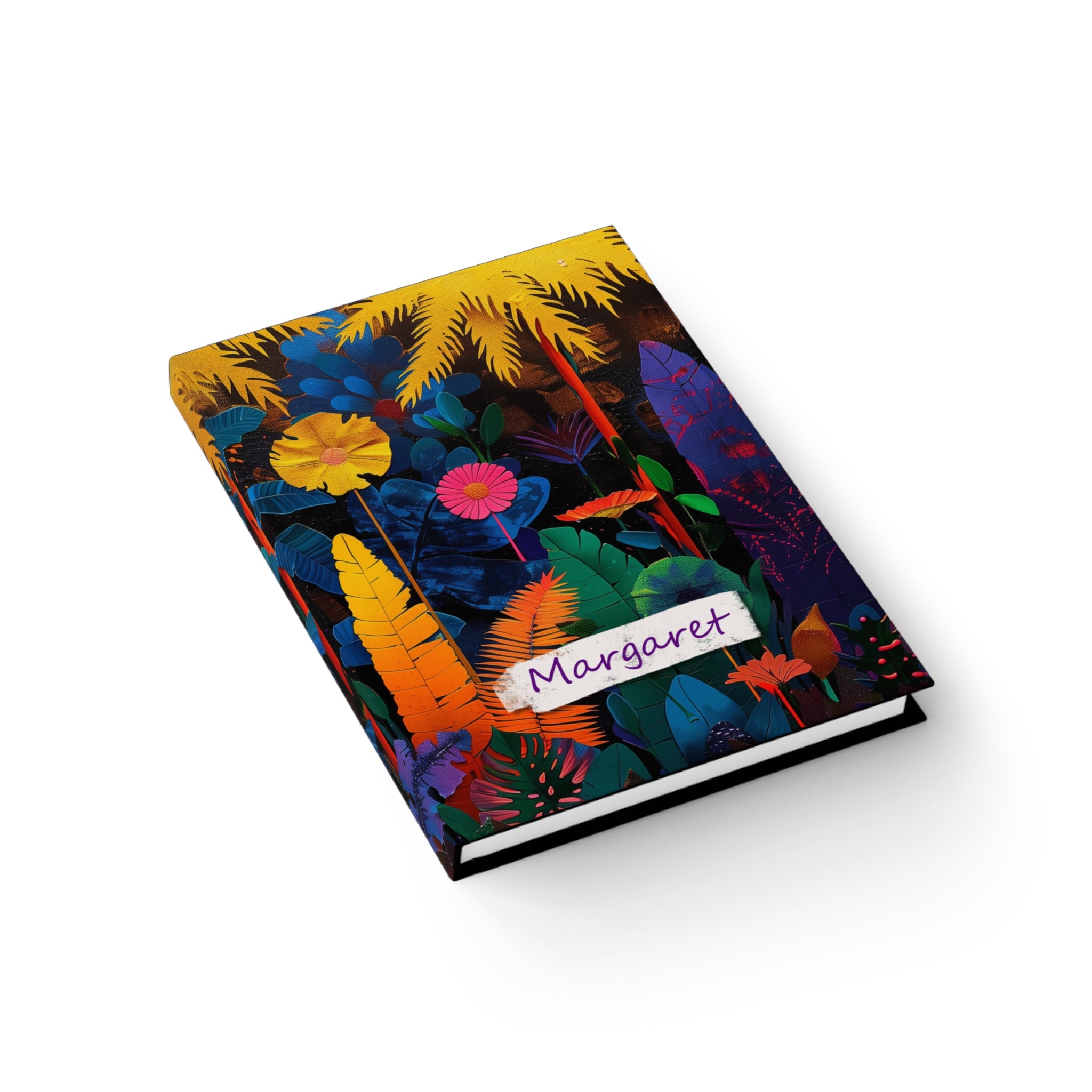 Personalized Name Abstract Jungle Journal – Customizable Urban Jungle Notebook Gift