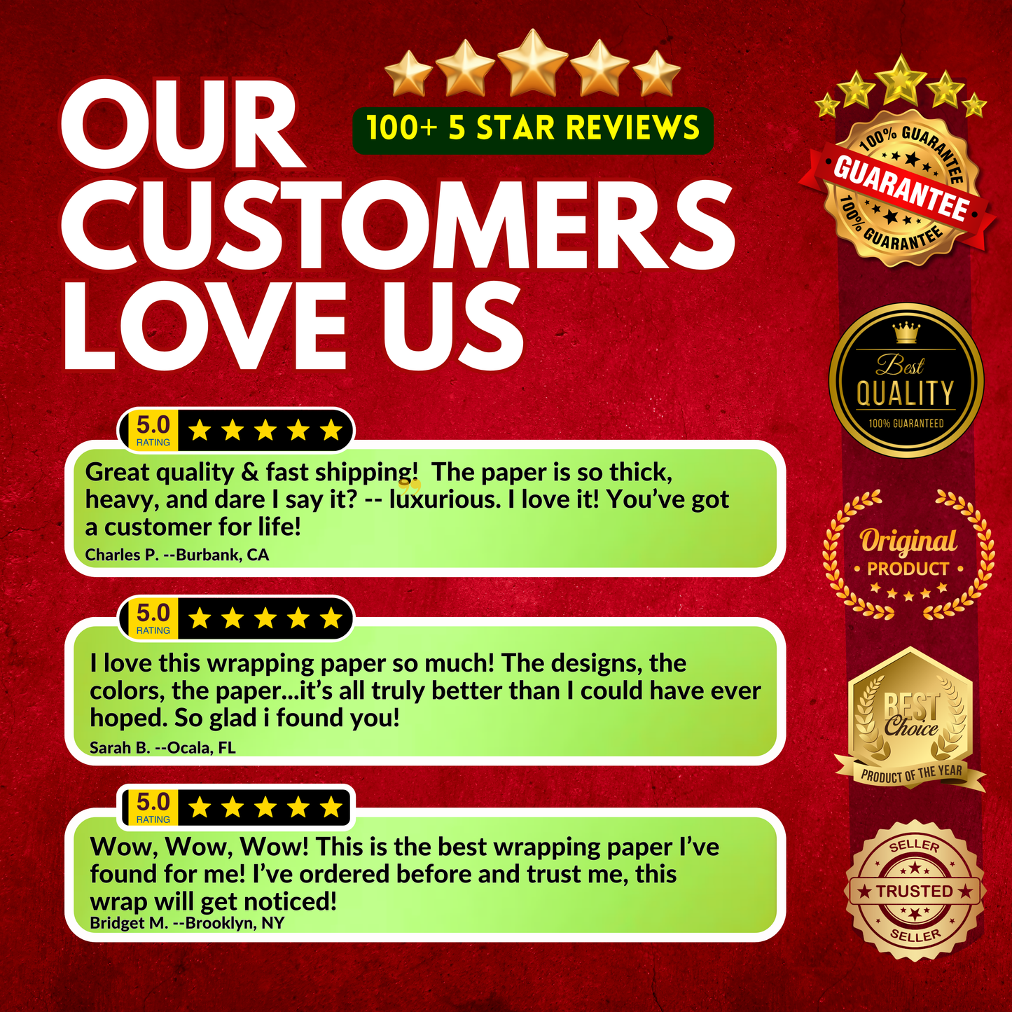Customer reviews of Mountain town holiday wrapping paper rolls from The Curated Goose
