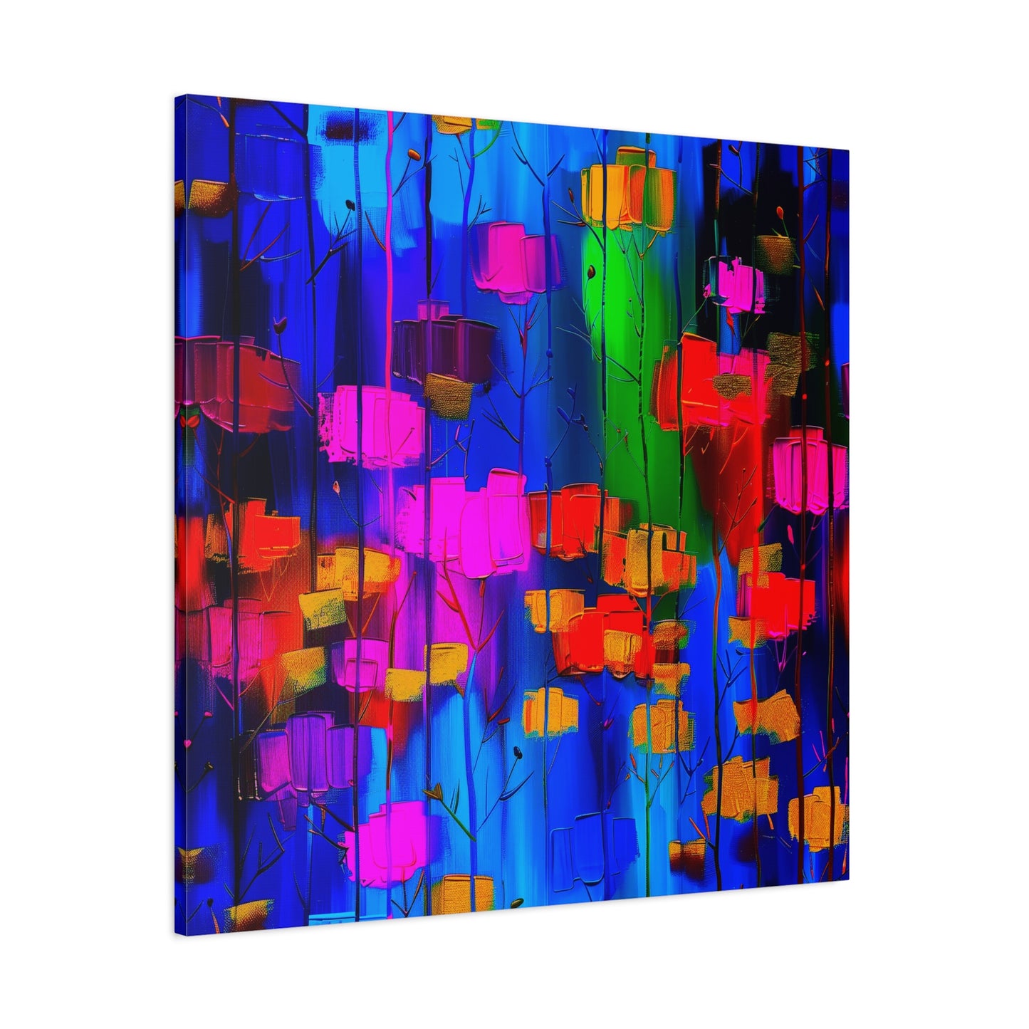 Abstract Canvas Art | Colorful Modern Lanterns