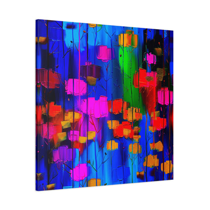 Abstract Canvas Art | Colorful Modern Lanterns