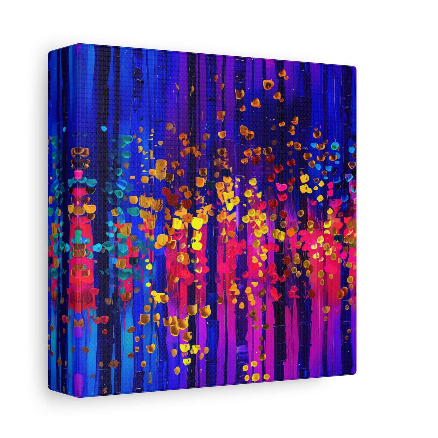 Vibrant Abstract Canvas Art, Stretched Wall Decor, Modern Home Artwork, Colorful Contemporary Print, Perfect Gift for Art Lovers