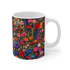 Embroidery Floral Coffee Mug | Vintage Farmhouse Flowers Mug from The Curated Goose