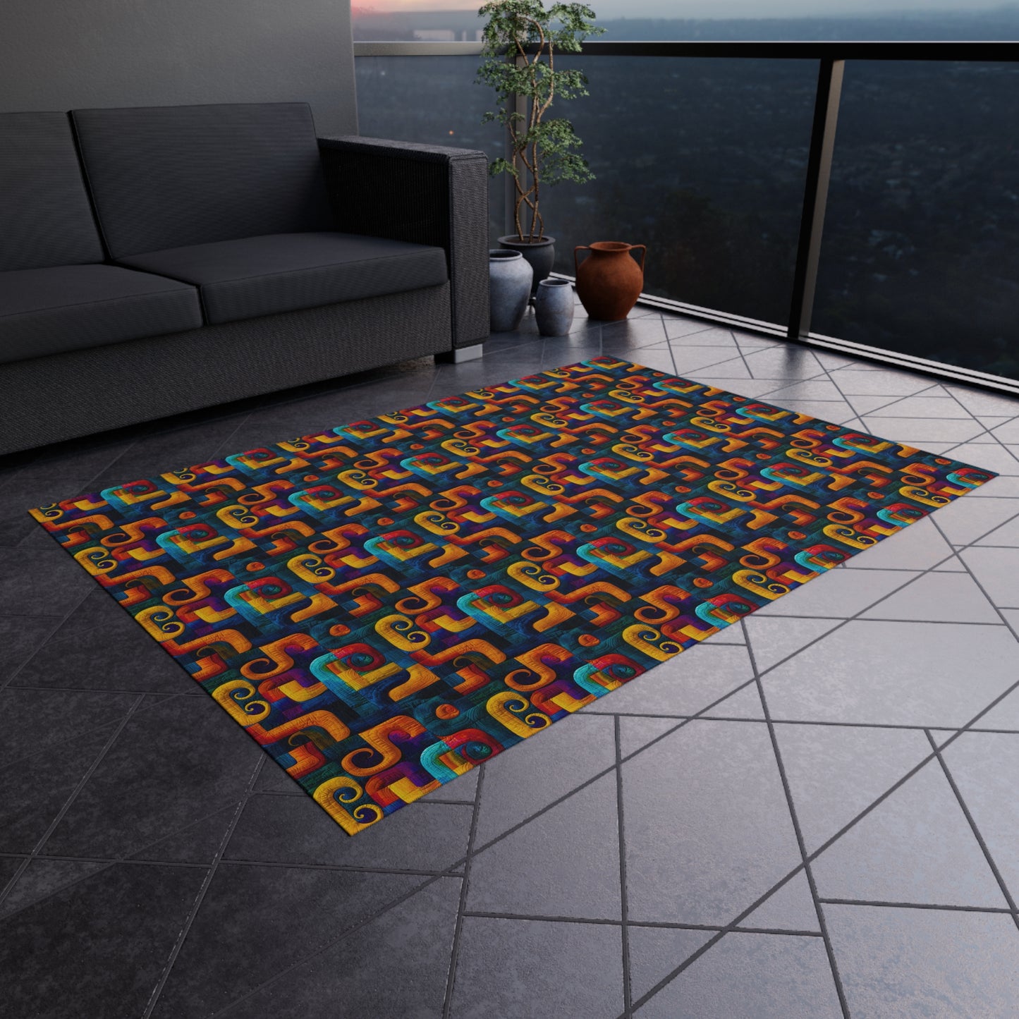 Playroom Rug – Waterproof & Durable – Indoor/Outdoor Rug for Kids Room in 5 Sizes