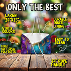 Abstract Tree Blossom Weekender Bag: Faux 3D Art Travel Tote