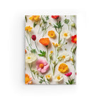 Personalized Name Stylish Wildflowers Journal – Custom Trendy Floral Notebook Gift