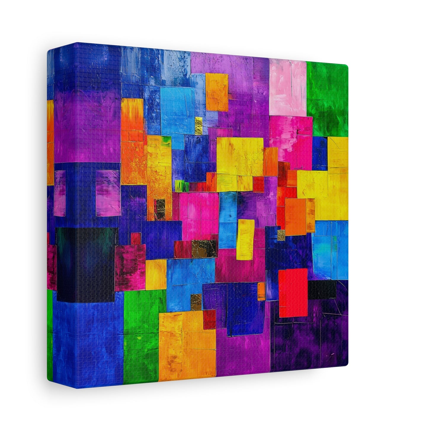 Abstract Canvas Art | Color Block Modern Art Print