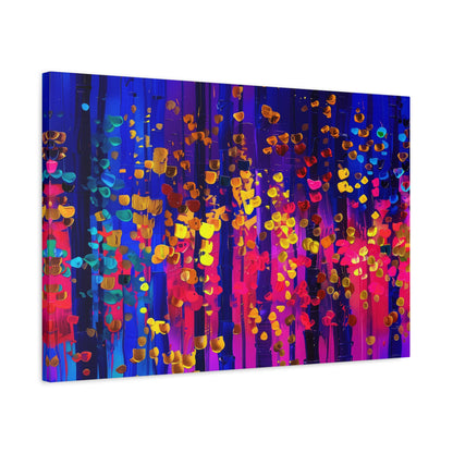 Vibrant Abstract Canvas Art, Stretched Wall Decor, Modern Home Artwork, Colorful Contemporary Print, Perfect Gift for Art Lovers