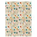 Velveteen Plush Blanket | Mid Century Modern 1960 Mod | Super Soft Mid Century Decor
