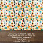 Mid Century Modern Area Rug | Retro Geometric Pattern Rug for Living Room, Office, Bedroom