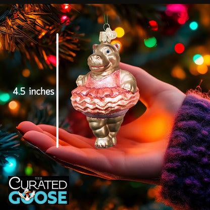 HIppo Ballerina Twinkle Toes Ornament