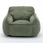Giant Bean Bag Chair Sofa for Adults Teens, Comfy Corduroy Large Bean Bag Chairs with Armrests for Bedroom Living Room, Adult BeanBag Lazy Sofa Couch Chairs with Filler Included