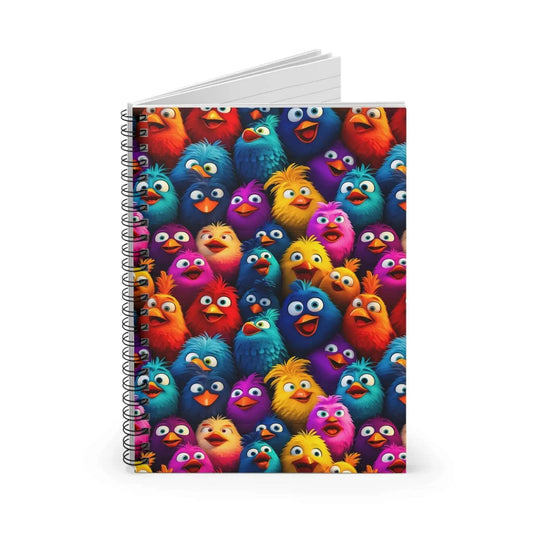 Animal Portrait Spiral Notebook: Silly Birds Journal from The Curated Goose