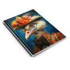 Animal Portrait Spiral Notebook: Victorian Ostrich Portrait from The Curated Goose