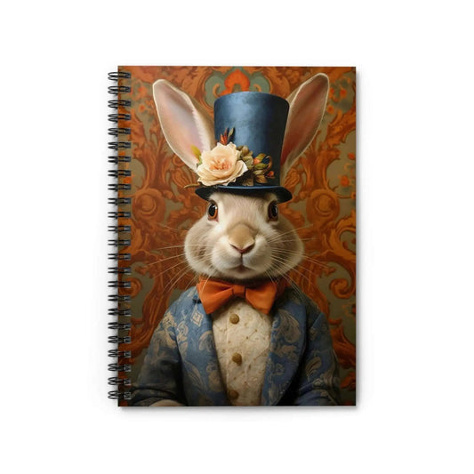 Animal Portrait Spiral Notebook: Victorian Rabbit Portrait Journal from The Curated Goose
