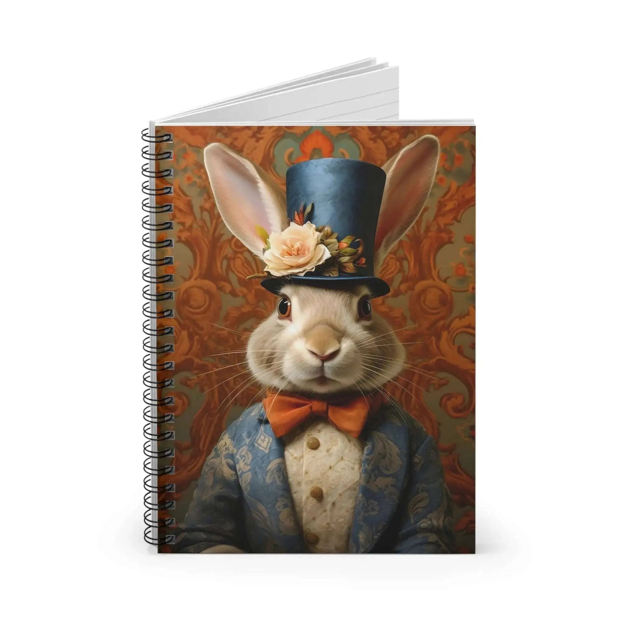 Animal Portrait Spiral Notebook: Victorian Rabbit Portrait Journal from The Curated Goose