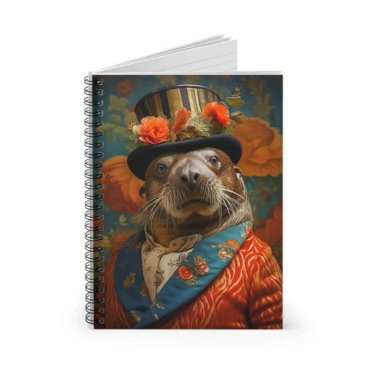 Animal Portrait Spiral Notebook: Victorian Sea Lion Portrait from The Curated Goose