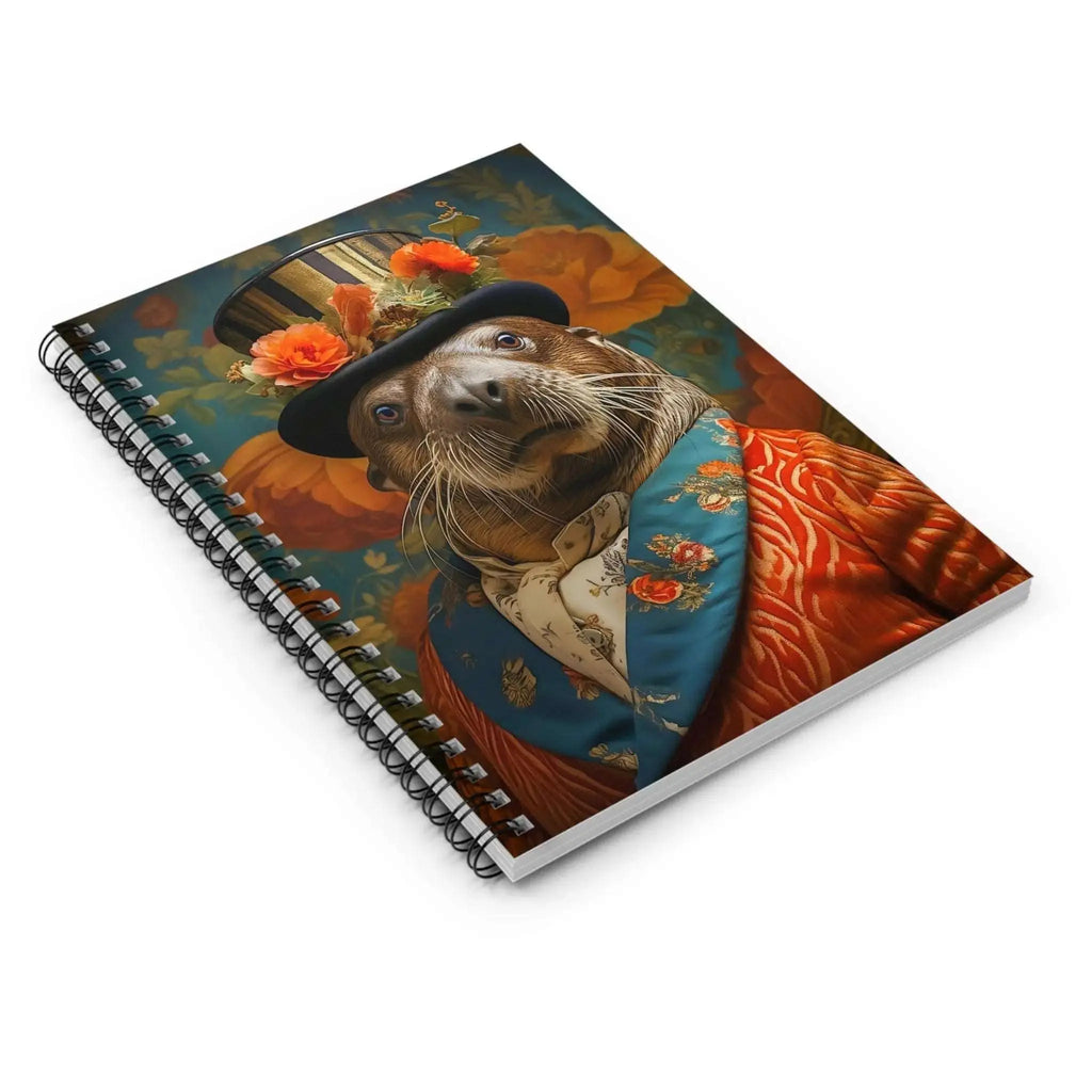 Animal Portrait Spiral Notebook: Victorian Sea Lion Portrait from The Curated Goose