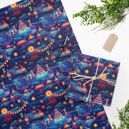 Carnival Themed Decorative Wrapping Paper Rolls from The Curated Goose
