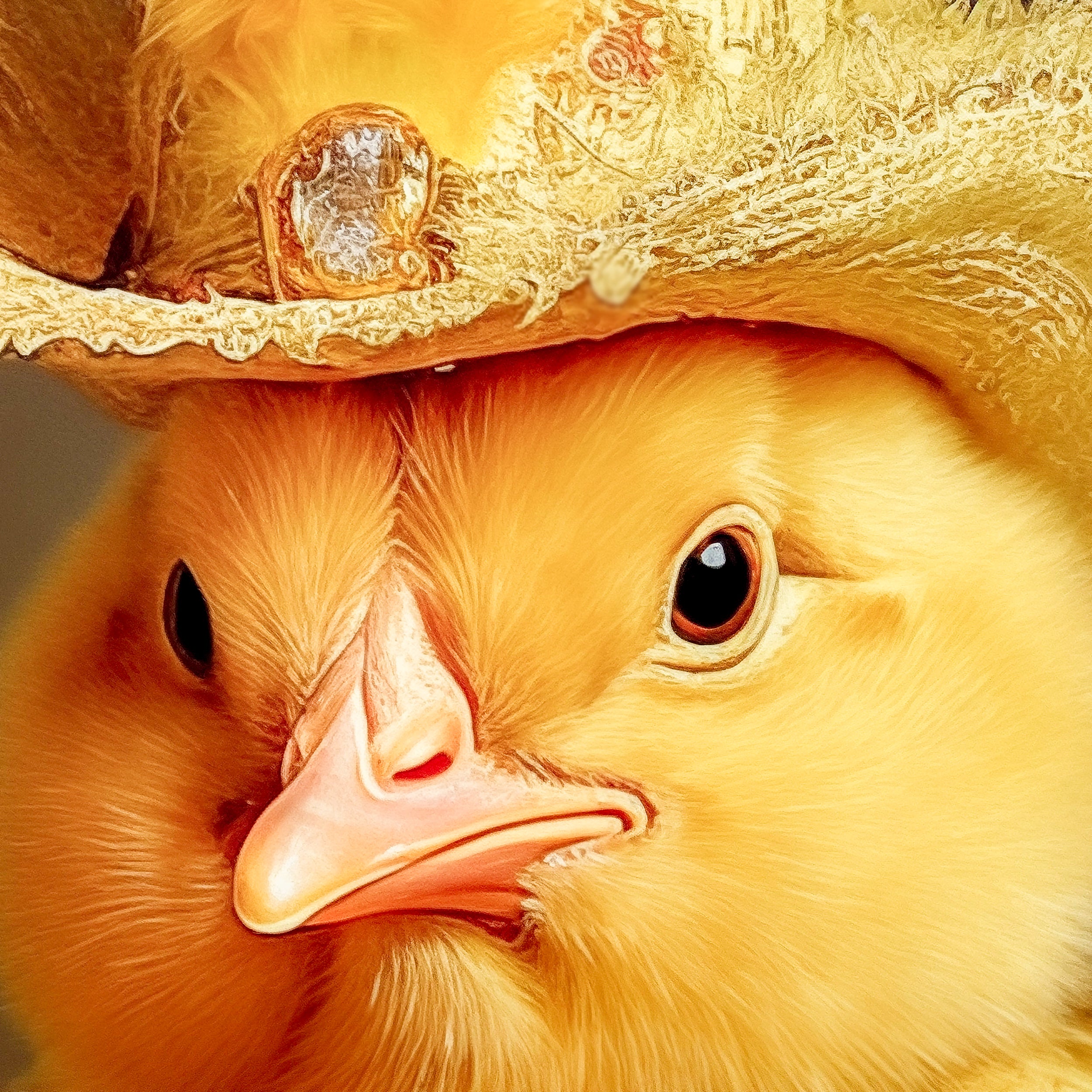 Victorian Wedding Party Portrait Series | Chicken in Formal Attire Portrait on Watercolor Paper from The Curated Goose