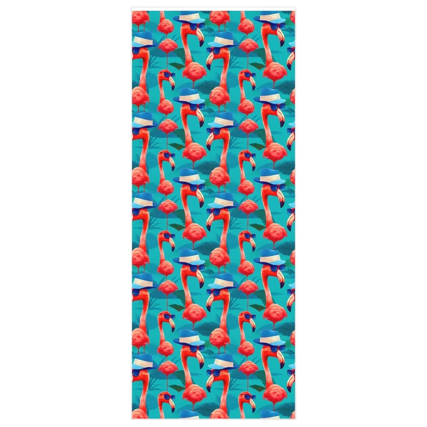 Colorful Pink Flamingo Wrapping Paper Rolls from The Curated Goose
