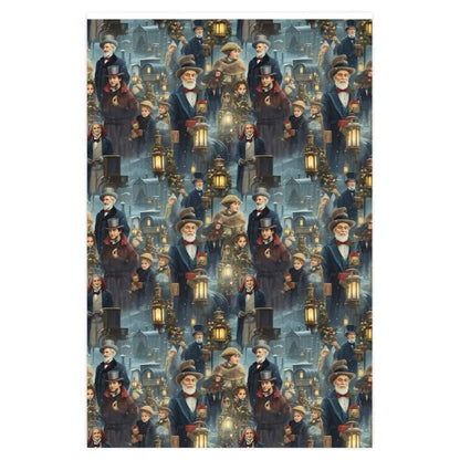 Dickens Christmas Carolers Wrapping Paper Rolls from The Curated Goose