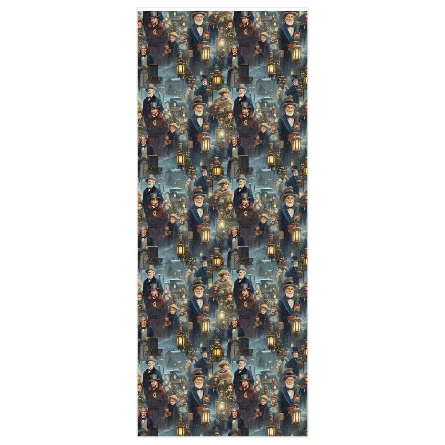 Dickens Christmas Carolers Wrapping Paper Rolls from The Curated Goose