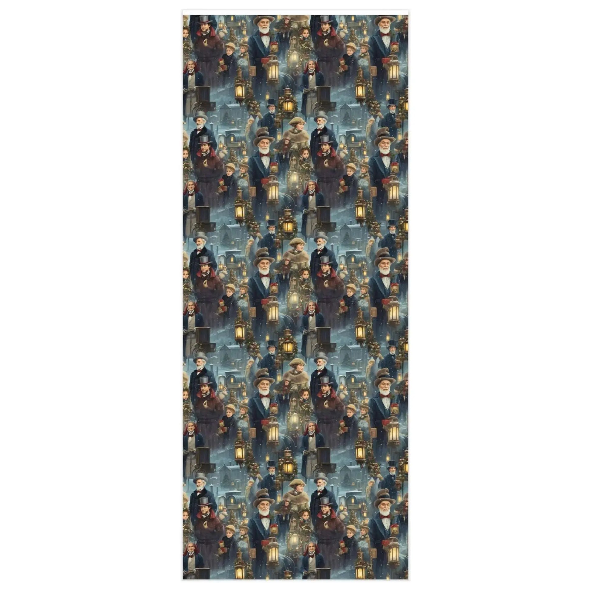 Dickens Christmas Carolers Wrapping Paper Rolls from The Curated Goose