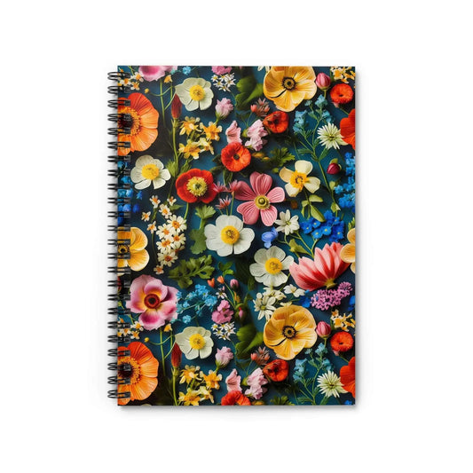 Multicolored Wildflowers Spiral Notebook from The Curated Goose