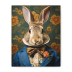 Victorian Rabbit Animal Portrait Wall Art Print | Fine Art Paper or Canvas Print