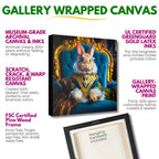 Rabbit Royalty Portrait | Canvas Wall Art Print